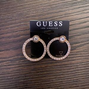 NEW Guess gold hoop earrings
